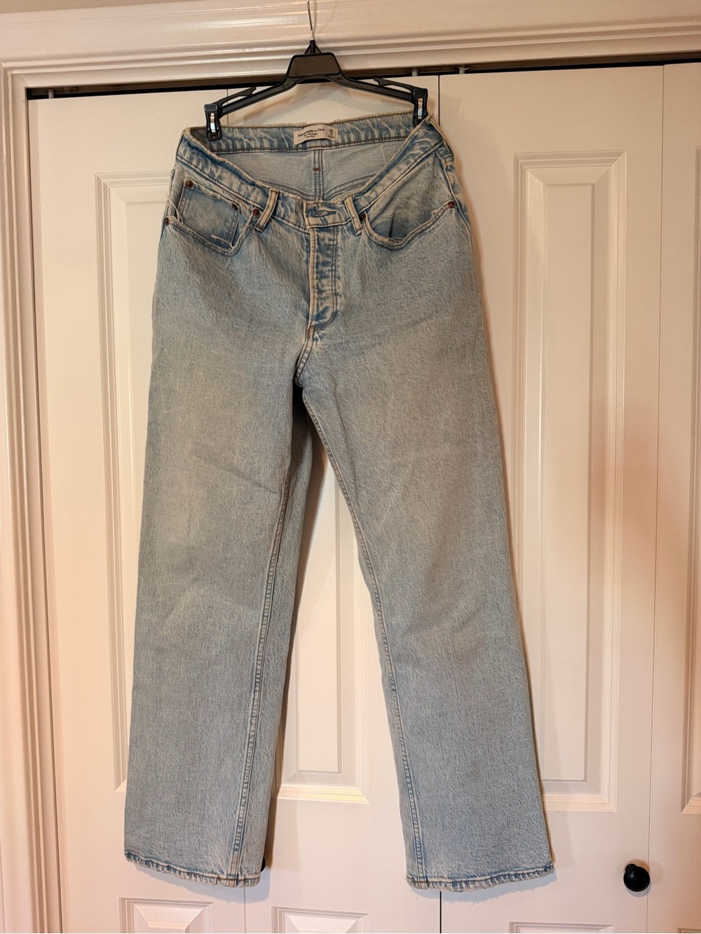 Abercrombie & Fitch Light Wash Straight-Leg Jeans